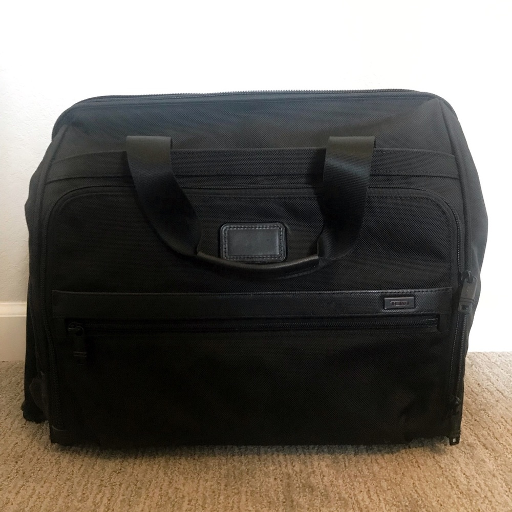 TUMI Alpha 2 Framed Soft Duffle Carry On Bag,Black